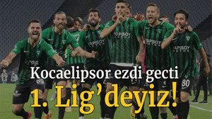 Kocaelispor ezdi geçti! 1. Lig'deyiz